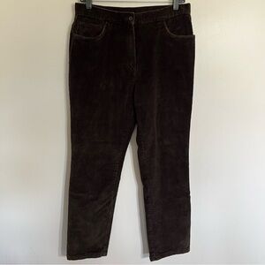 Lauren Ralph Lauren Women’s Size 10 Chocolate Brown Corduroy Pants  Straight Leg
